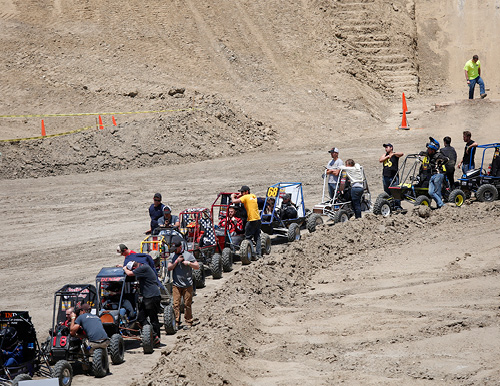 Baja race lined up to start