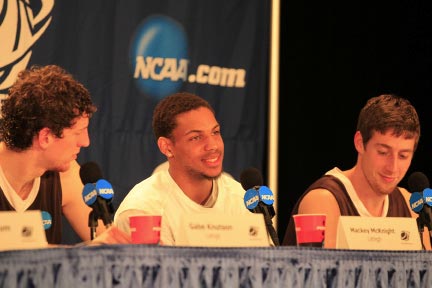 Press conference with Lehigh basketball team