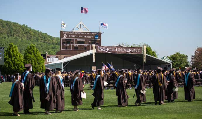 On a beautiful day at Lehigh, the Class of 2014 gathered in Goodman Stadium for the University's 146th commencement.