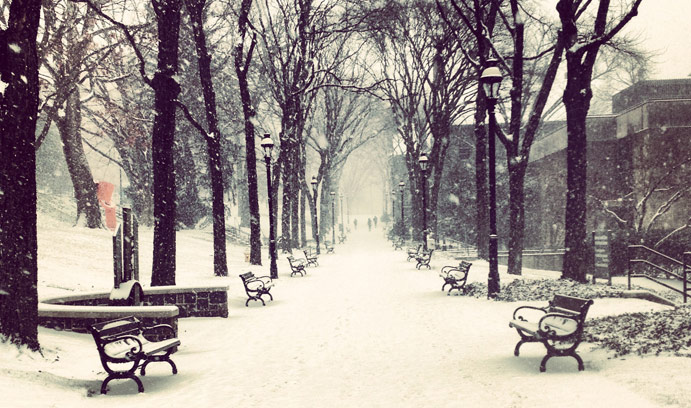 Snow at Lehigh University