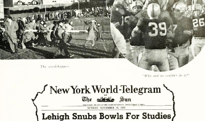 Old New York World-Telegram: "Lehigh Snubs Bowls For Studies"