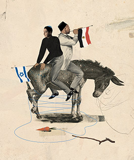 two men on a horse