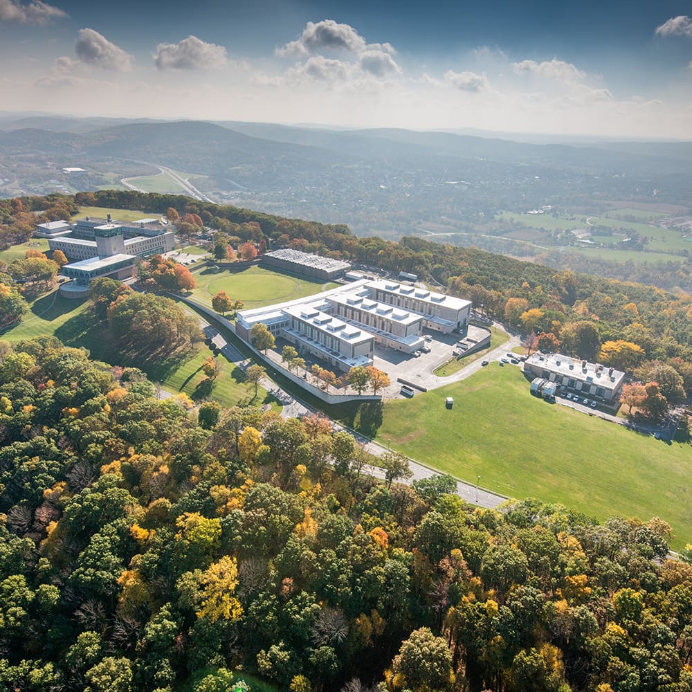 Aerial view of Mountaintop Campus