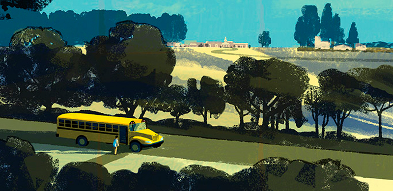 Illustration of a school bus