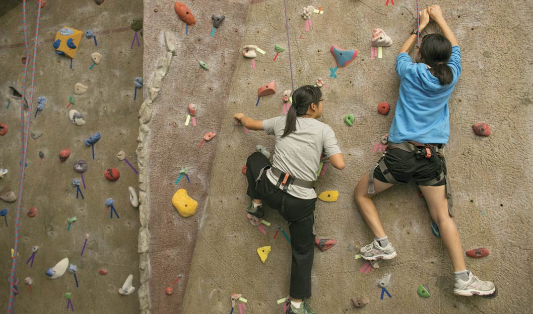 rock climbing