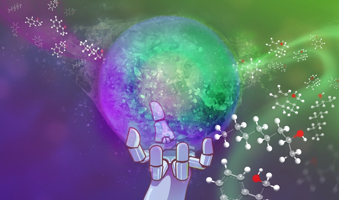 Christopher Herrera, a graphic artist in the College of Arts and Sciences, created this cover image for Fianu’s article in Catalysis Science and Technology, which was coauthored with Kyle C. Schipper ’18 and Prof. Robert A. Flowers II.