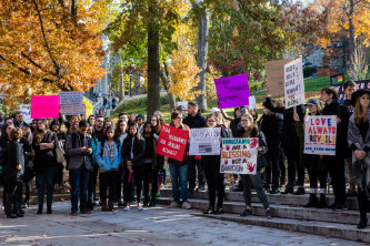 Lehigh University community gathers for rally on UC lawn