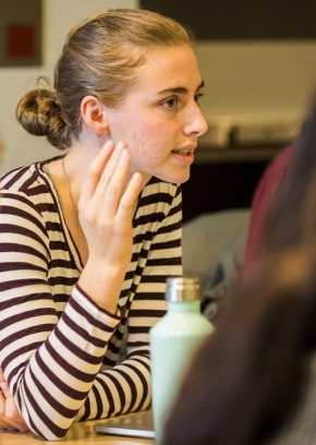 Lena McDonnell ’18, a computer science major, is Soterra’s captain.