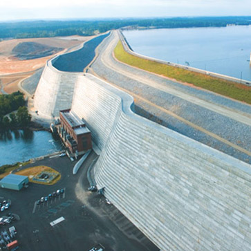 The Saluda Dam in South Carolina